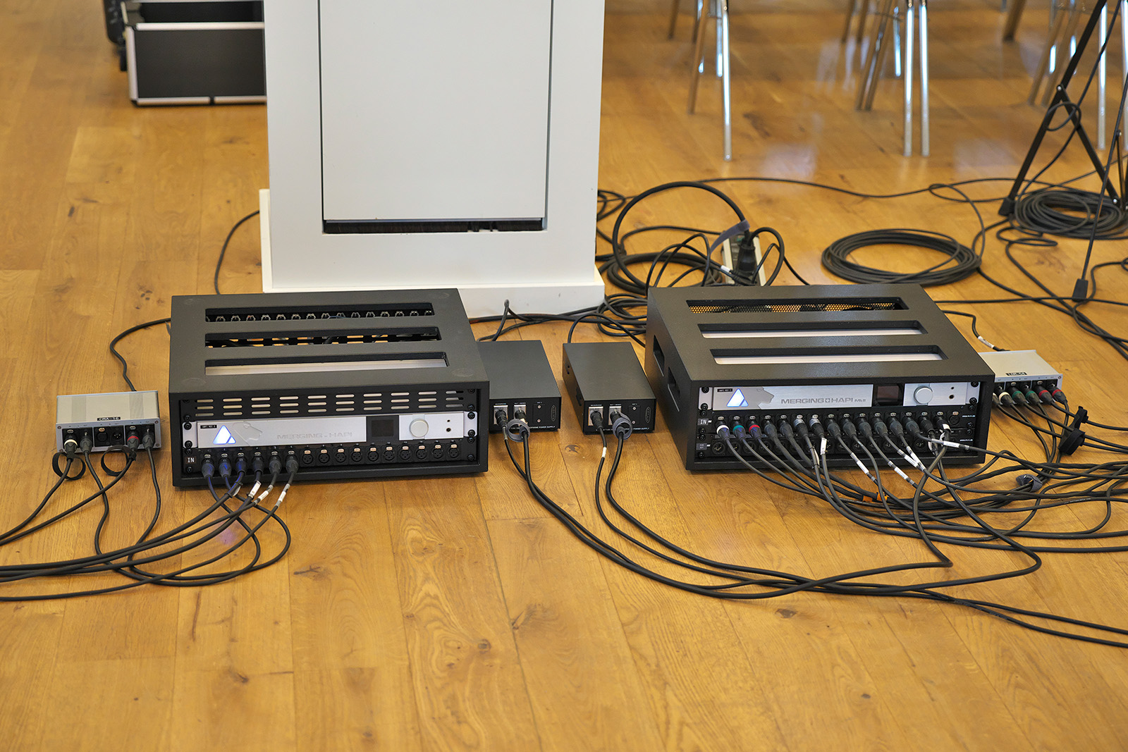 Mobile recording setup with 2 Hapis - Photo credit: Susanne Schulte
